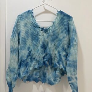 Fate Women's Sky Blue Cowl Neck Sweater